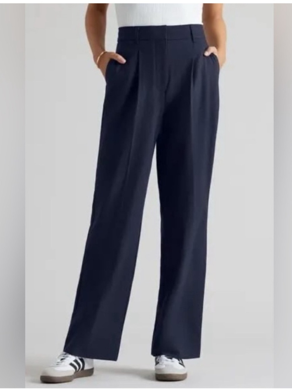NWT RHONE Navy Commuter Pleated Trouser Size 4